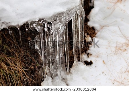 Big Transparent Icicle High Resolution Stock Image