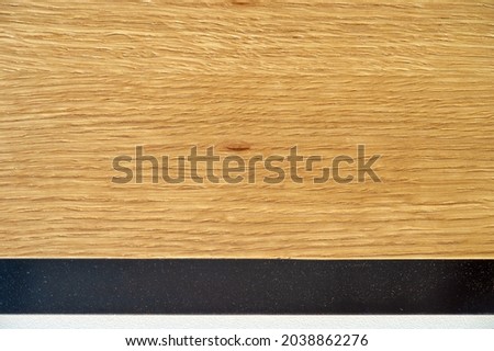 Solid oak and ash slats, polished and lacquered. Design element. Book cover. Social networks. Web design. Announcement. Texture background pattern