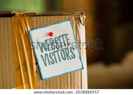Text caption presenting Website Visitors. Business approach someone who visits views or goes to your website or page Thinking New Bright Ideas Renewing Creativity And Inspiration