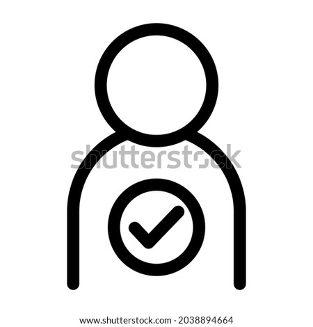 Check Mark Icon, simple shape, best for application or documents