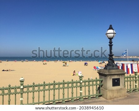 Sandy beach in Margate, Kent, England Royalty-Free Stock Photo #2038945610