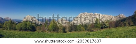 panoramic view of a set of mountains