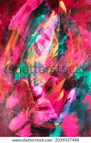 Bright colorful abstract hand painted background