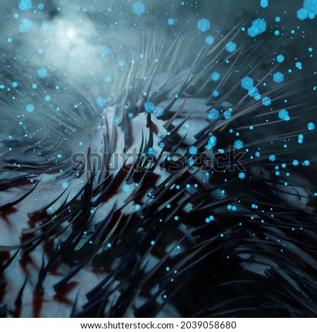 Abstract Underwater Background Illustration Blue