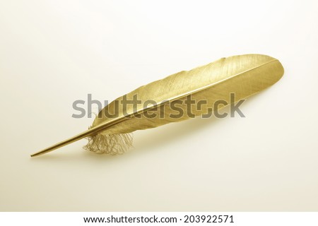 An Image of Gold Feathers
