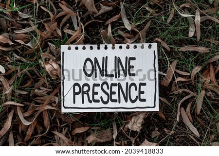 Inspiration showing sign Online Presence. Business showcase existence of an individual can be found via an online search Thinking New Bright Ideas Renewing Creativity And Inspiration