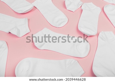 pink socks background on pink 