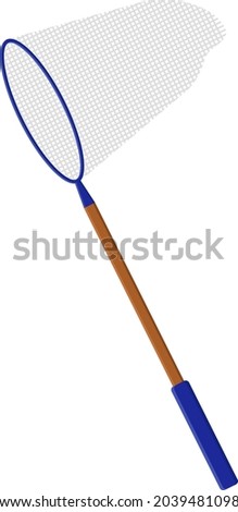 Insect net, illustration, vector on white background.