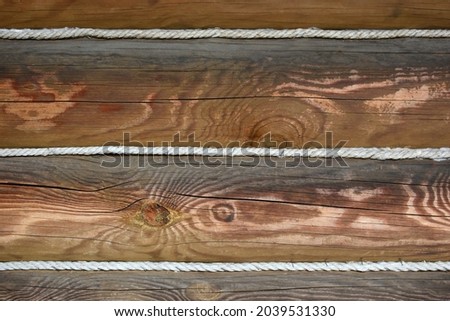 Beautiful wooden wall. Texture of a wooden house