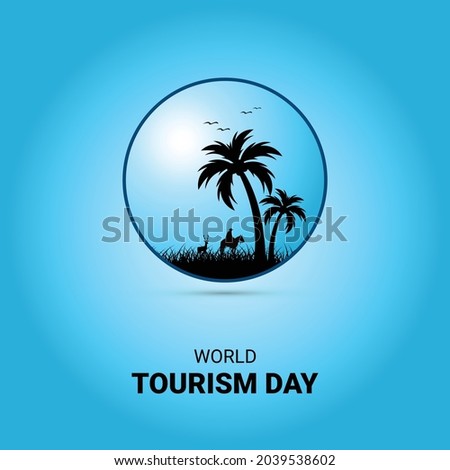 
Tourism day, travel concept art and design