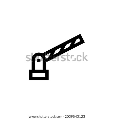 Barrier-1 Silhouette Icon On White Background
