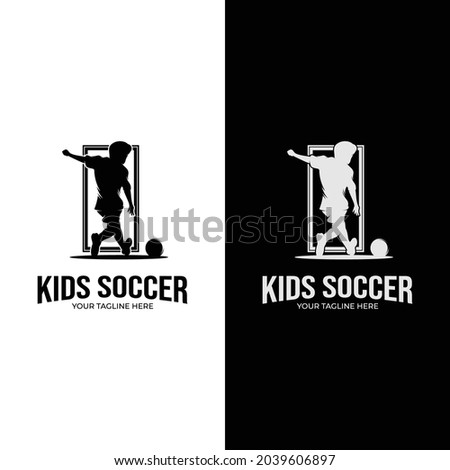 Kids soccer logo design inspiration