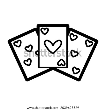 Isolated card game icon Online games Vector
