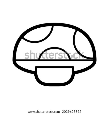 Isolated video game mushroom icon Vector