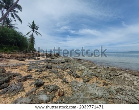 Rocky coastline at Medellin in Cebu Island