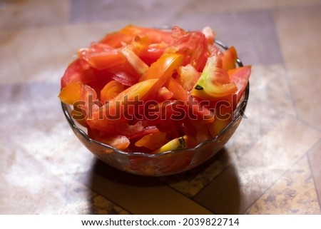 Tomato Cutting pics On the Bati