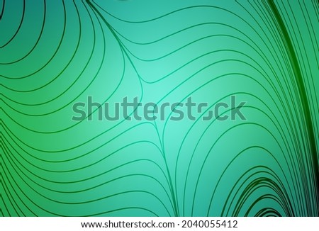 Light Green vector background with lines. An elegant bright illustration with gradient lines. Elegant pattern for a brand book.