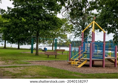 These are photos of a playground. 