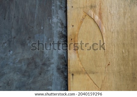 cement wall and plywood wall background  wallpaper