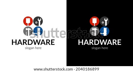 Original hardware logo. Vector illustration. Royalty-Free Stock Photo #2040186899