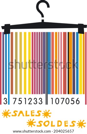 Summer sales barcode image 