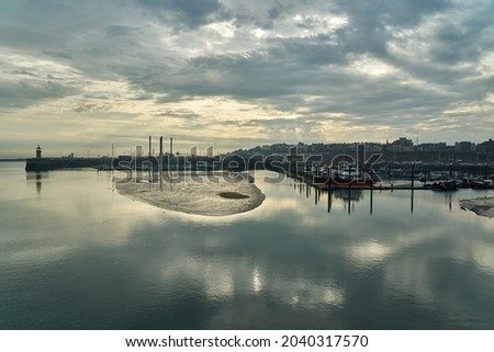 Low tide at Ramsgate Royal Harbour Royalty-Free Stock Photo #2040317570