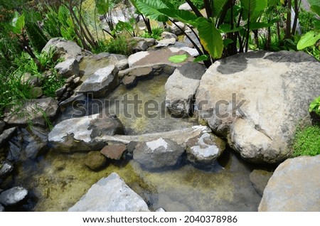 A Water Pond In A Hot Day
