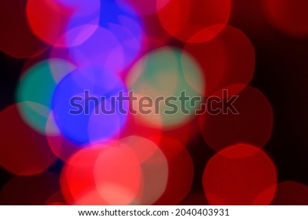 Abstract Light Bokeh With Black Background 