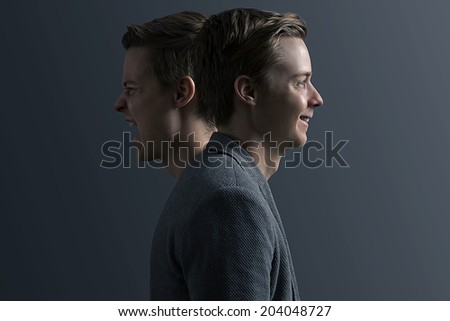 Two Faces Royalty-Free Stock Photo #204048727