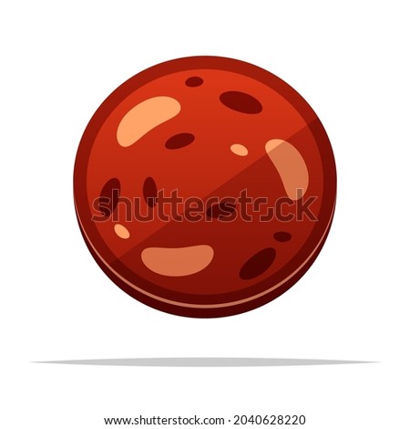 Sliced pepperoni salami vector isolated Royalty-Free Stock Photo #2040628220