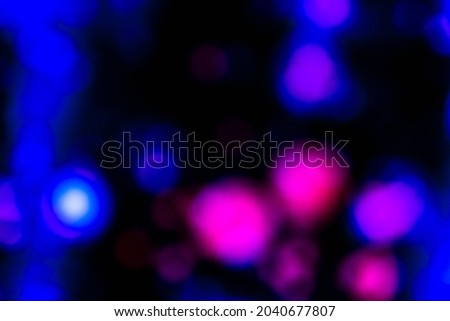 Blurred bubbles on black background