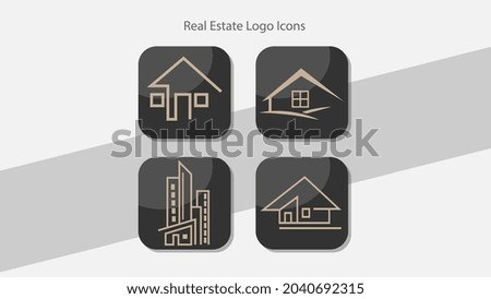 Real Estate Logo Icon Set