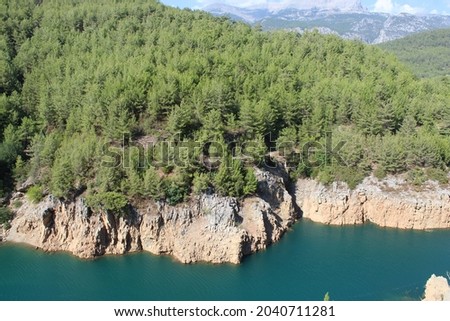 Antalya, Turkey - 08.09.2021: Dim River and National Park, Dim Lake
