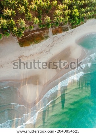 A vertical top view of Takatuka Island in the Sipalay Negros Occidental, Philippines Royalty-Free Stock Photo #2040854525