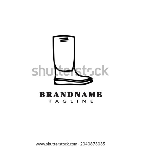cute boot logo icon design template modern vector illustration