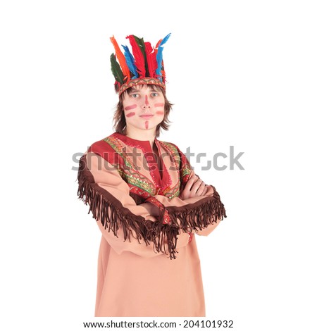 closeup image of the American Indian