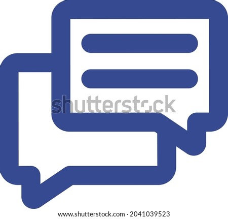 Message Bubbles Isolated Vector icon which can easily modify or edit

