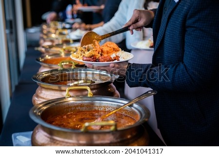 Authentic Indian food close up Royalty-Free Stock Photo #2041041317