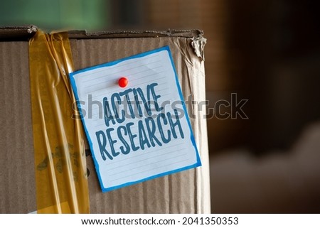 Conceptual caption Active Research. Conceptual photo Simultaneous process of taking action and doing research Thinking New Bright Ideas Renewing Creativity And Inspiration