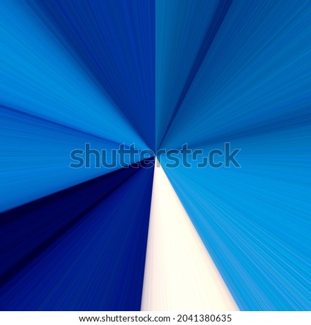 background in directional lines to the center in blue tones