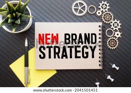 Build your brand. A text label in the planning notebook. A strategy for achieving a competitive advantage in promoting a new concept.