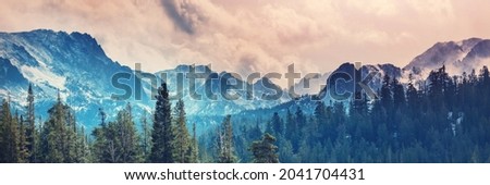 Sierra Nevada mountains in California, USA