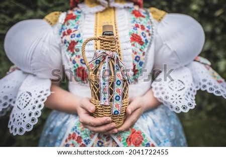 The South Moravian Region culture, cultural region, also known as Moravian Slovakia Royalty-Free Stock Photo #2041722455