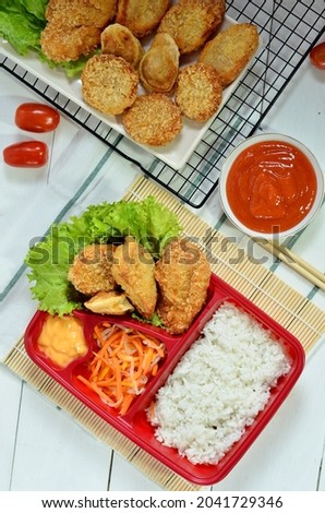 Delicious bento box, online food package