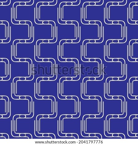 blue background with repeated abstract line pattern