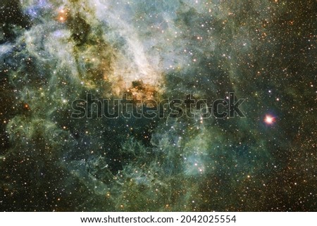 Outer space, cosmic landscape. Nebula. Elements of this image furnished by NASA.