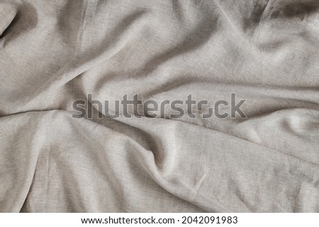 Creased gray fabric textured background