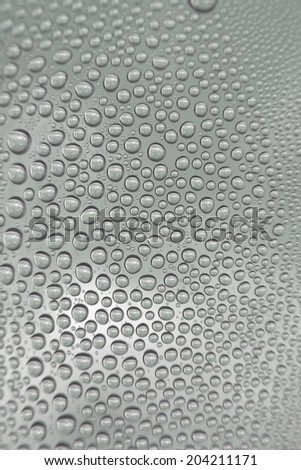 Abstract background. Drops of water on the window, shallow dof