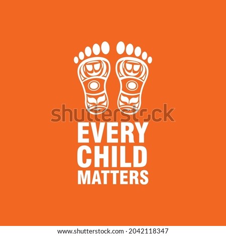 Every Child Matters. Orange Shirt Day. 30 September. Illustration Design.