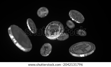 High-resolution, 4K photographs and images of Tether cryptocurrency. Building digital wealth and diversifying your investment folio. Royalty-Free Stock Photo #2042131796